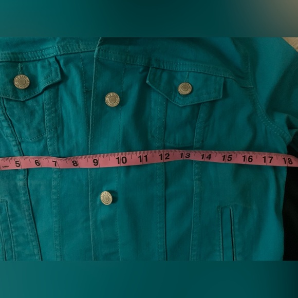 Old Navy Turquoise Jean Jacket - Picture 9 of 10